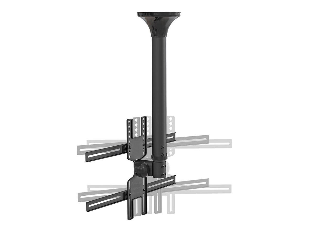 NEOMOUNTS FPMA-C400BLACK Support de plafond pour écran de 32-60p - h 64-104 cm