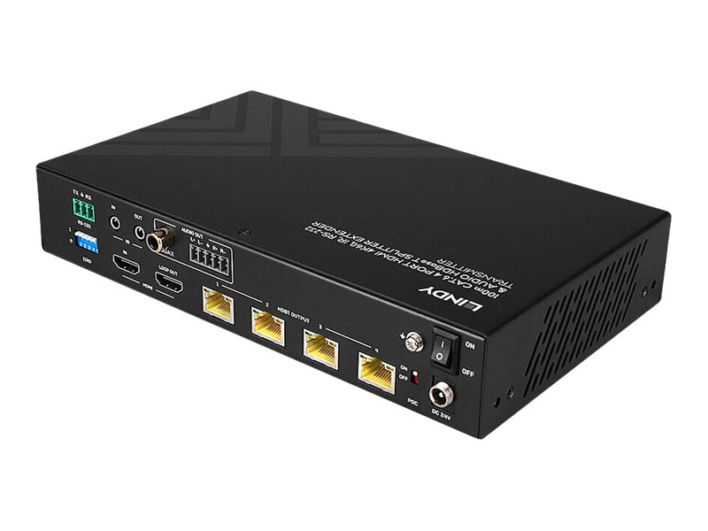 LINDY 100m Cat.6 4 Port HDMI 4K60 HDBT Splitter Extender