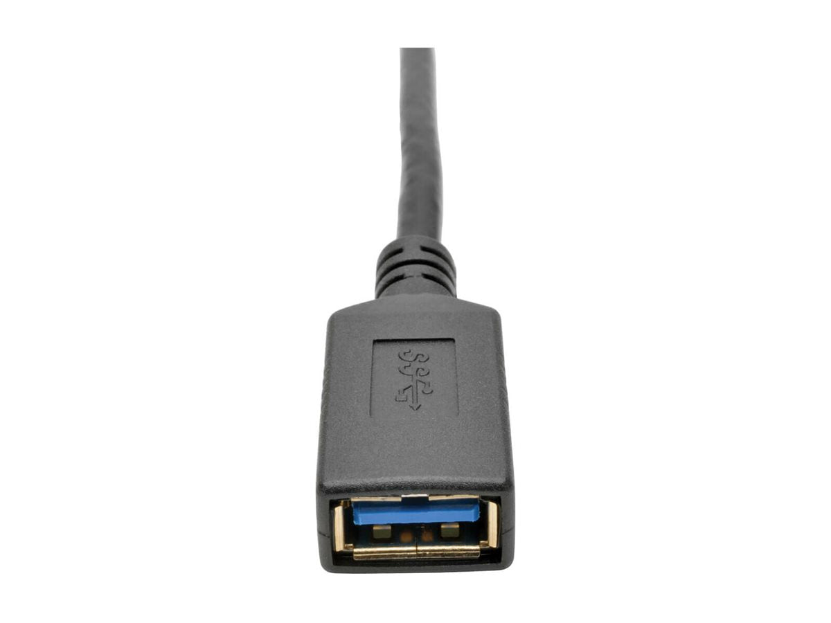 EATON TRIPPLITE USB-C to USB-A Adapter M/F USB 3.1 Gen 1 5Gbps Thunderbolt 3 Compatible 6-in. 15.24 cm