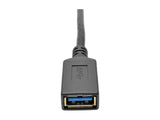 EATON TRIPPLITE USB-C to USB-A Adapter M/F USB 3.1 Gen 1 5Gbps Thunderbolt 3 Compatible 6-in. 15.24 cm