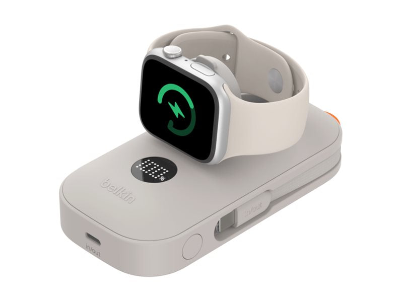 BELKIN BoostCharge Pro 10k Apple Watch 45w Sand