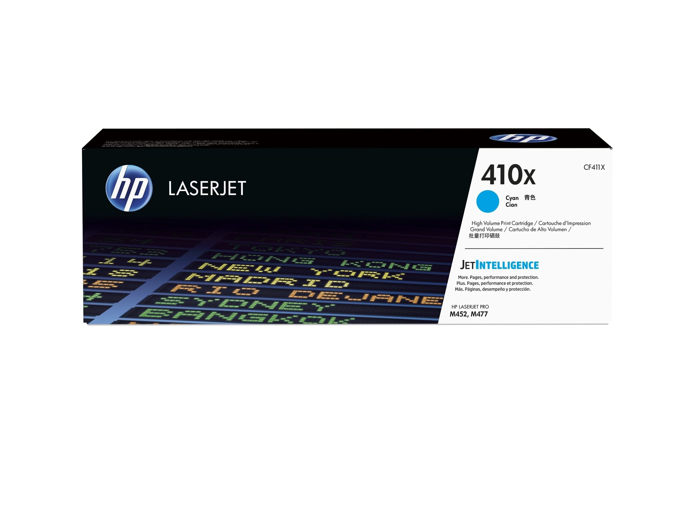 HP 410X original Toner cartridge CF411X cyan HY
