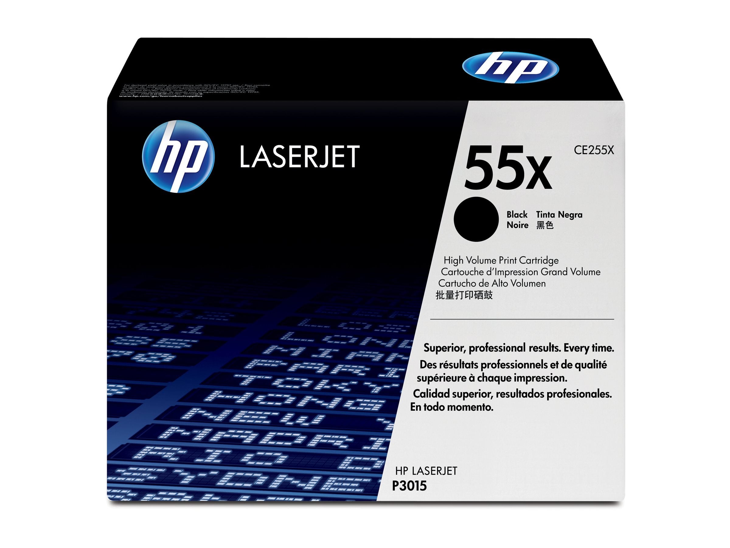 HP 55X original LaserJet Toner cartridge CE255X black standard capacity 12.500 pages 1-pack