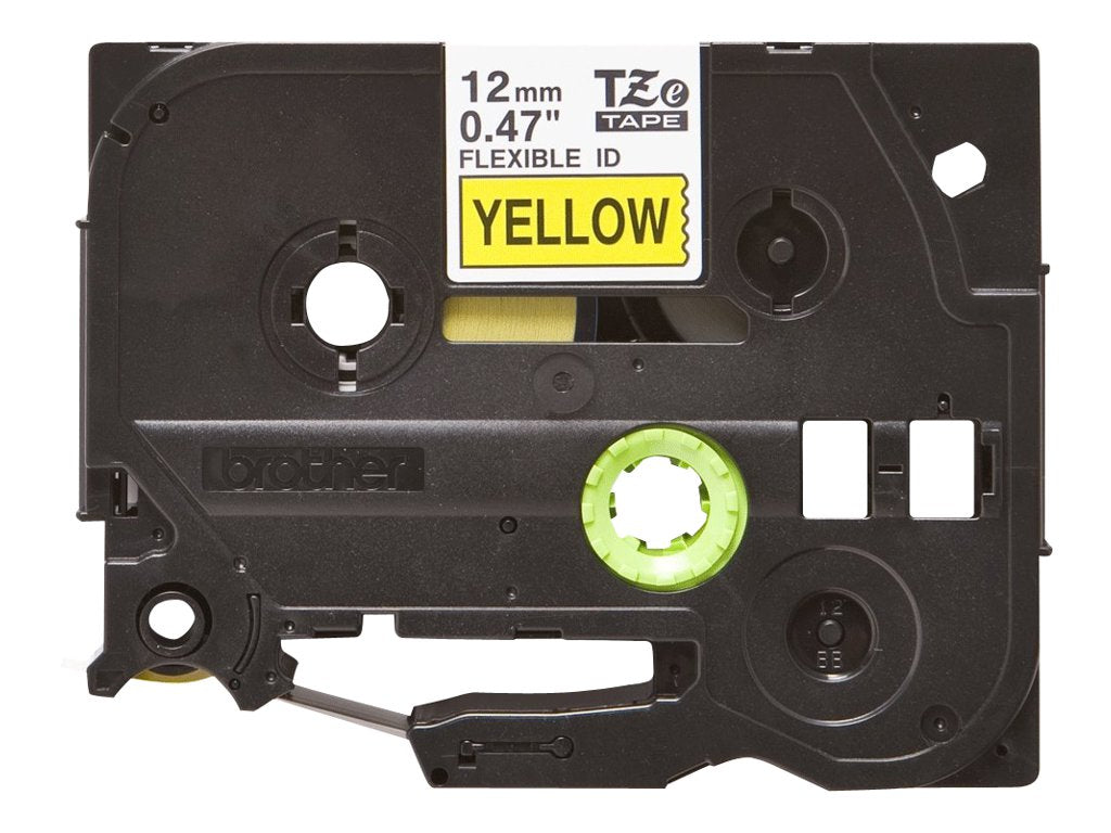 BROTHER P-TOUCH TZE-FX631 noir sur jaune  12mm