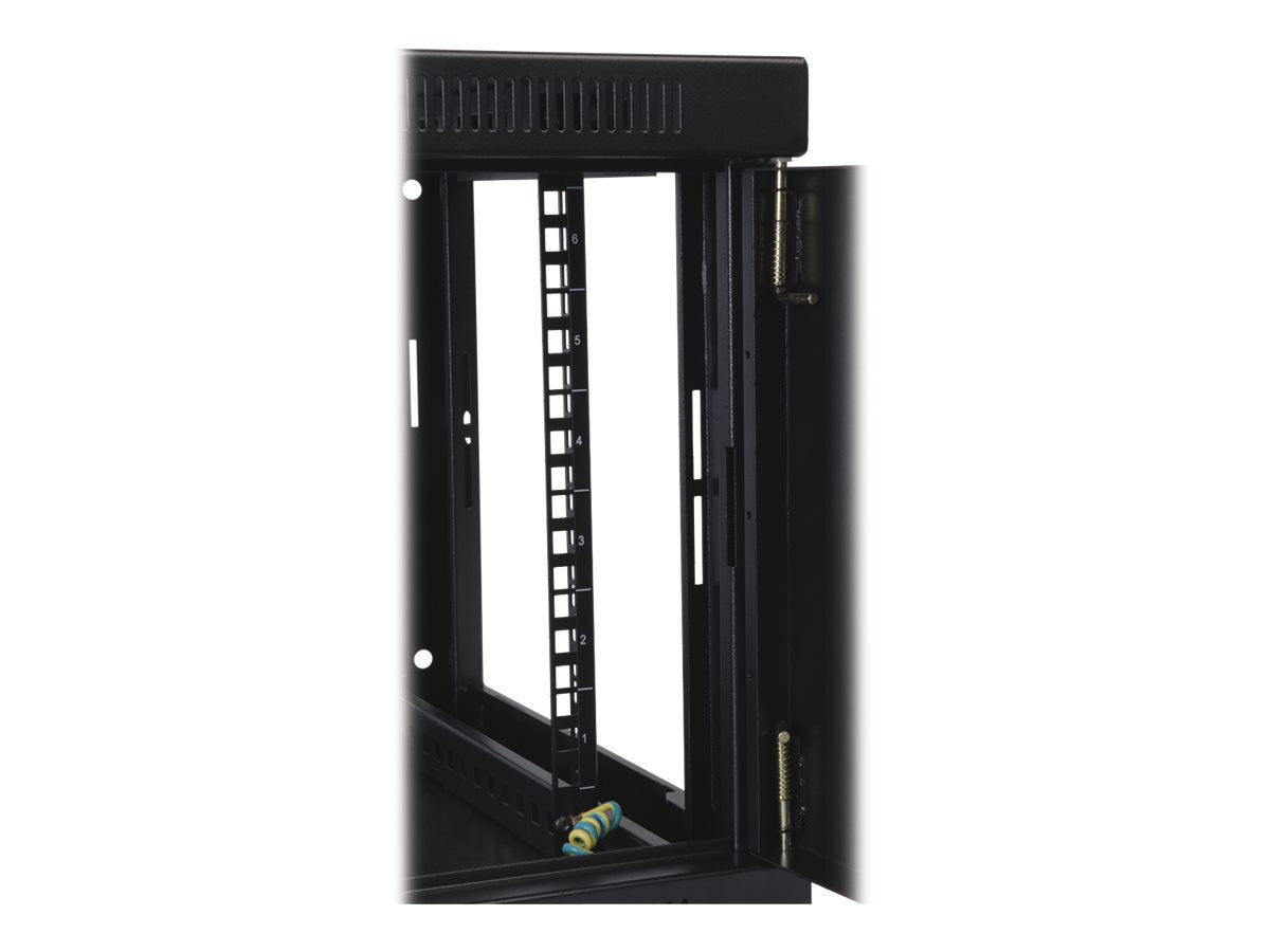 EATON TRIPPLITE 9U Wall Mount Rack Enclosure Server Cabinet w/ Acrylic Glass Front Door Rack cabinet wall mountable Black 9U 19