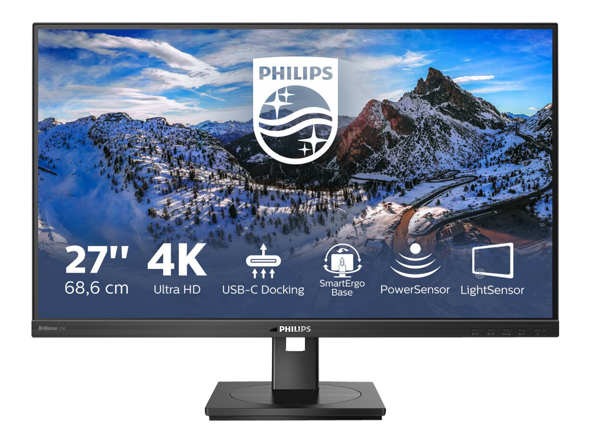 PHILIPS 279P1/00 27p IPS Flat 3840x2160 16:9 1000:1 350cd/m2 4ms H/A USB HUB SPEAKERS C DP HDMI