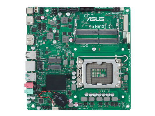 ASUS PRO H610T D4-CSM LGA1700 DDR4 1xHDMI 2.1 1xDP 1xPCIe 2xM.2 2xSATA 4xUSB Thin Mini ITX MB