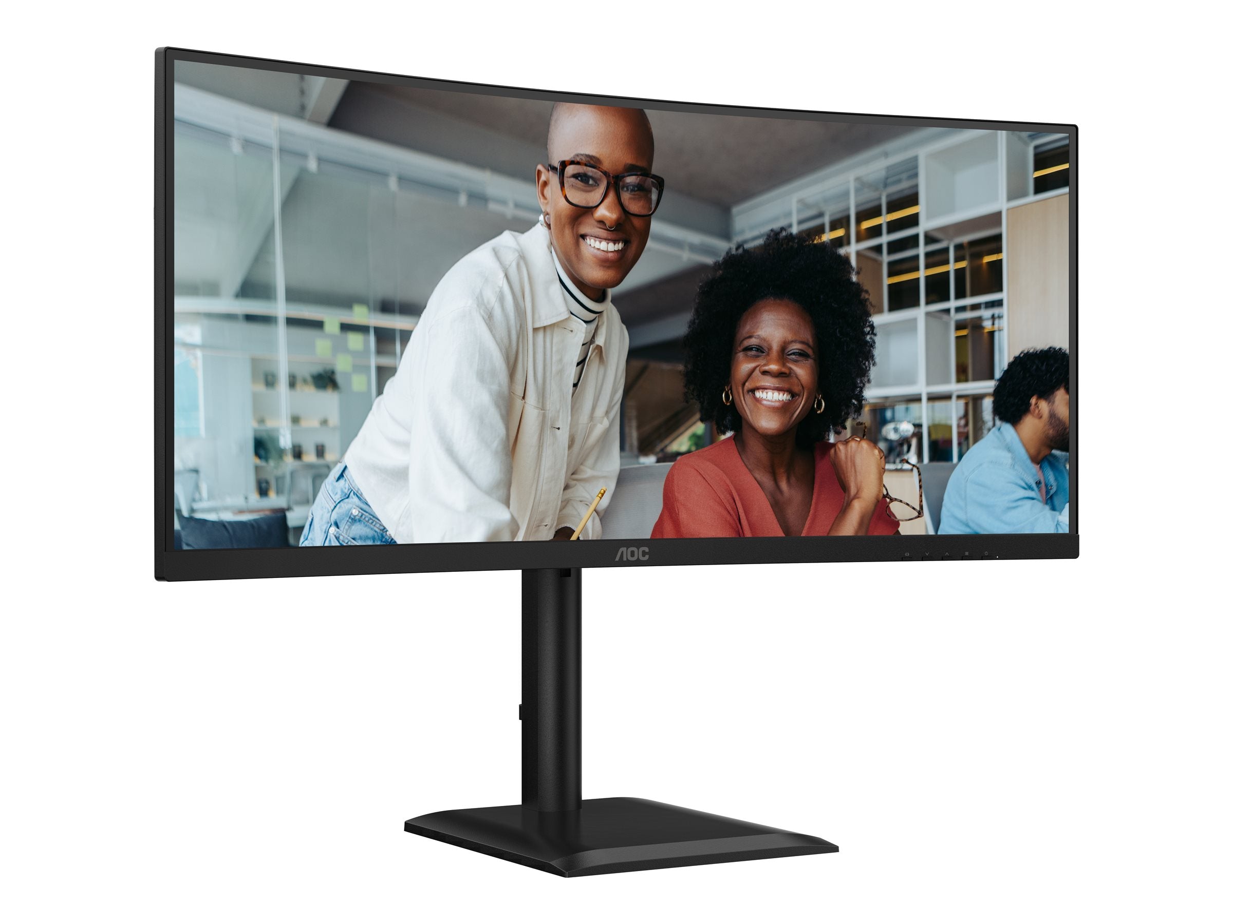 AOC CU34E4CV - Écran incurvé - 34i - 3440 x 1440 UWQHD 120 Hz - VA - 3500:1 - HDR10 - 4 ms - 2xHDMI DP USB-C -HP- GAR 5 ans