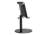PORT DESIGNS Ergonomic Smartphone Aluminium Stand Hands free Smartphone Support for Desk Use Ideal for Video Meeting Chat Video