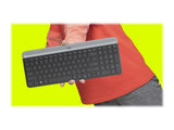 LOGITECH Slim Wireless Keyboard and Mouse Combo MK470 - GRAPHITE - FRA - CENTRAL