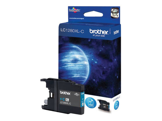 BROTHER LC-1280 cartouche d encre cyan très haute capacité 1.200 pages 1-pack blister sans alarme