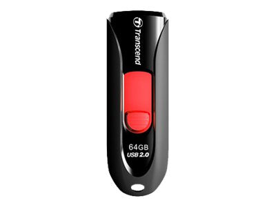 TRANSCEND 64Go Clé USB 2.0 - Noir