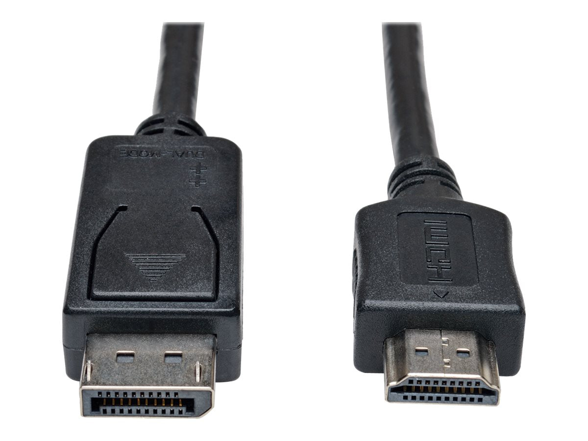 EATON TRIPPLITE DisplayPort to HDMI Adapter Cable M/M 10 ft. 3.1m DP male to HDMI male 3.05m Black