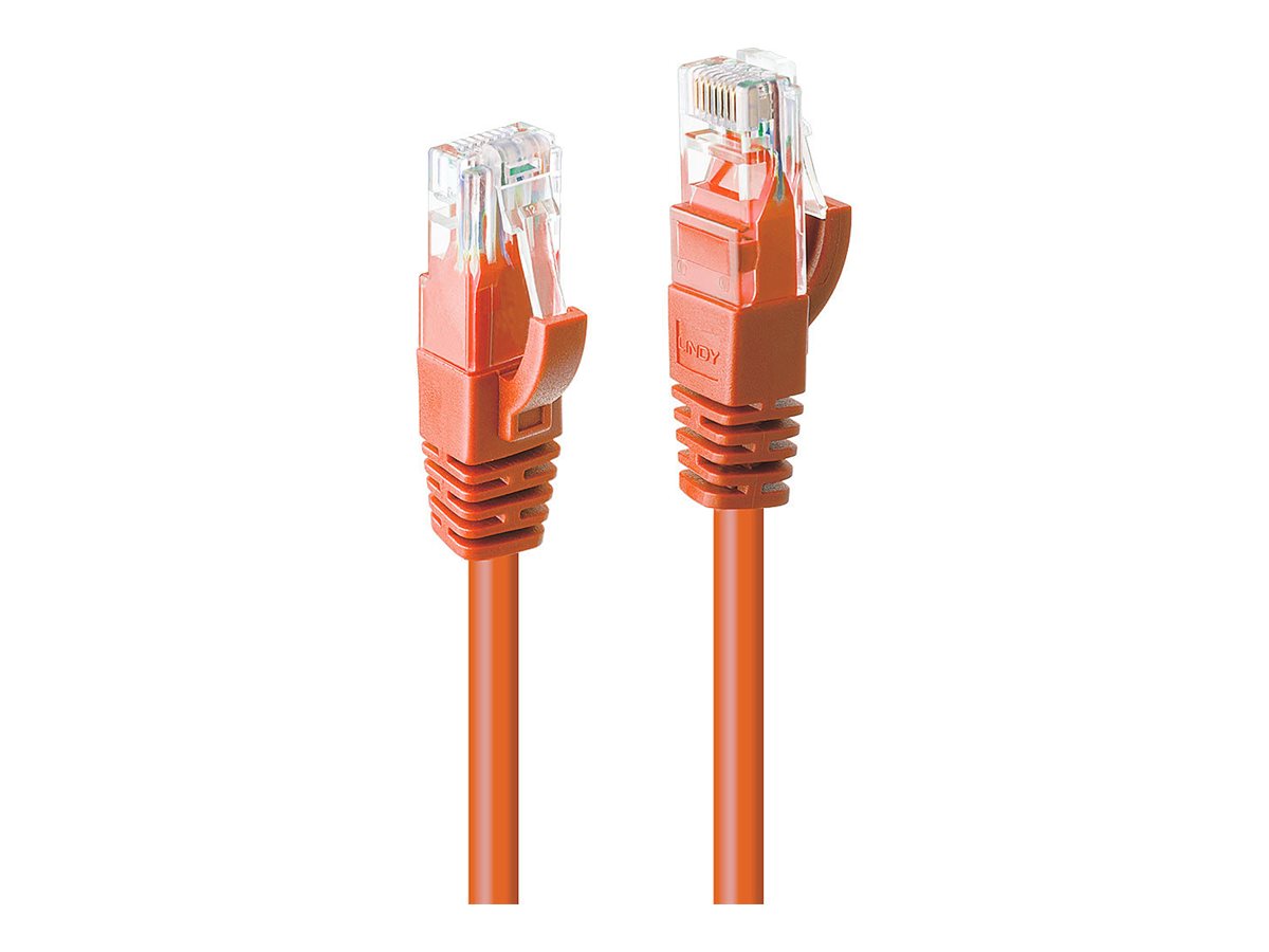 LINDY Cat.6 UTP Cable Orange 0.3m