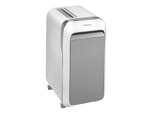 FELLOWES DESTRUCTEUR MICROSHRED LX221 BLANC COUPE MICROPARTICULES 230V EU/UK