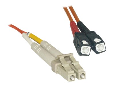 MCL FJOM2/SCLC-3M - Jarretière optique OM2 duplex multimode 50/125 - SC / LC 3m