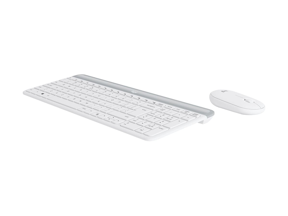LOGITECH Slim Wireless Keyboard and Mouse Combo MK470 OFFWHITE (FR)