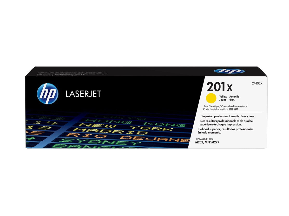 HP 201X original Toner cartridge CF402X yellow 2.300 pages high capacity