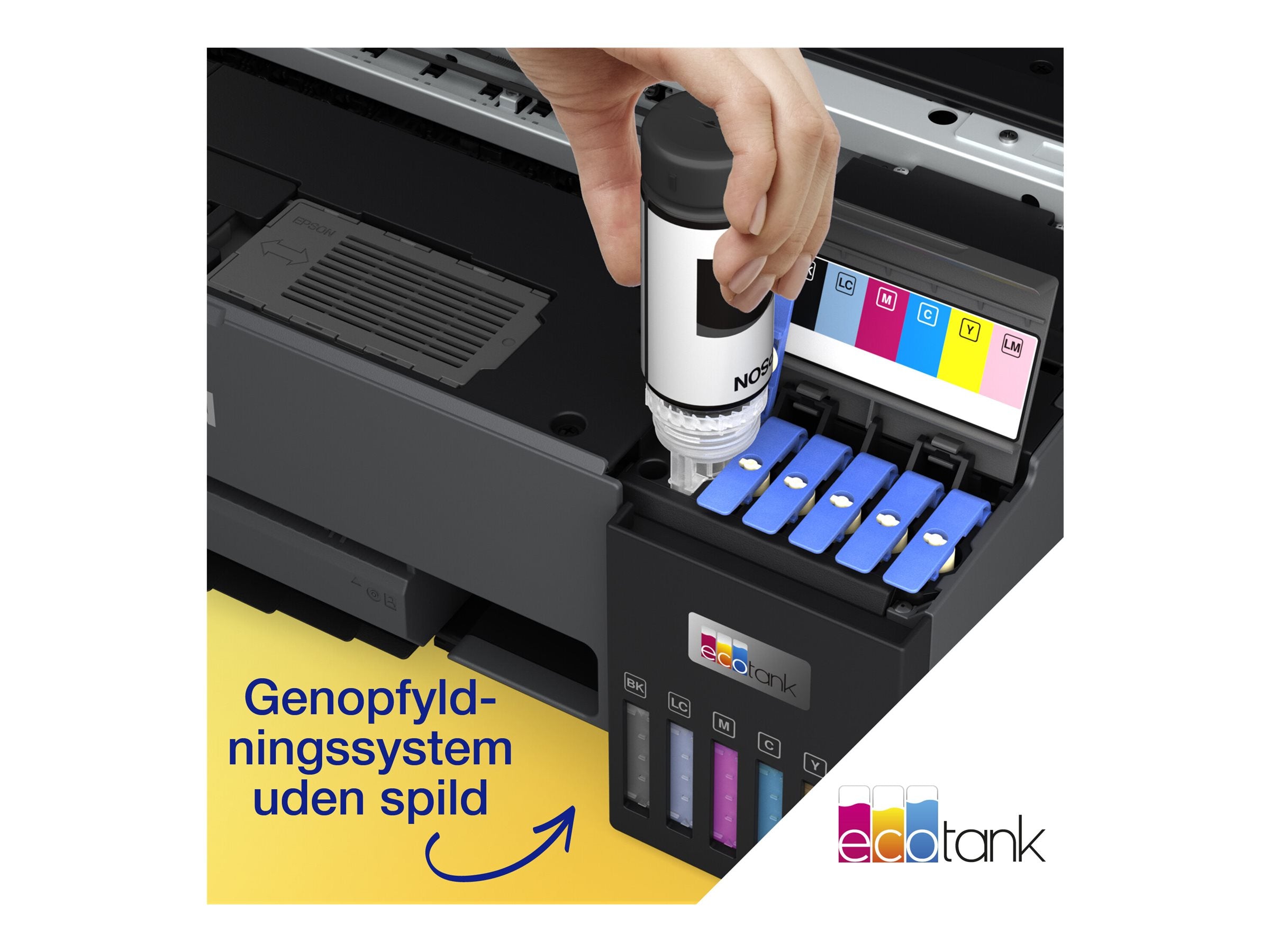 EPSON EcoTank ET-18100 Printer colour ink-jet refillable A3 5760x1440dpi 8ppm mono/8ppm colour capacity 80 sheets USB Wi-Fi