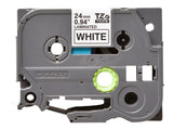 BROTHER P-TOUCH TZE-S251 noir sur blanc 24mm extra gluey