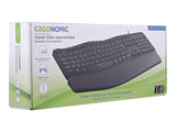 TNB Ergonomic Keyboard With Keypad Ergonomic Wave Form To Optimize Movement Relieves The Wrists