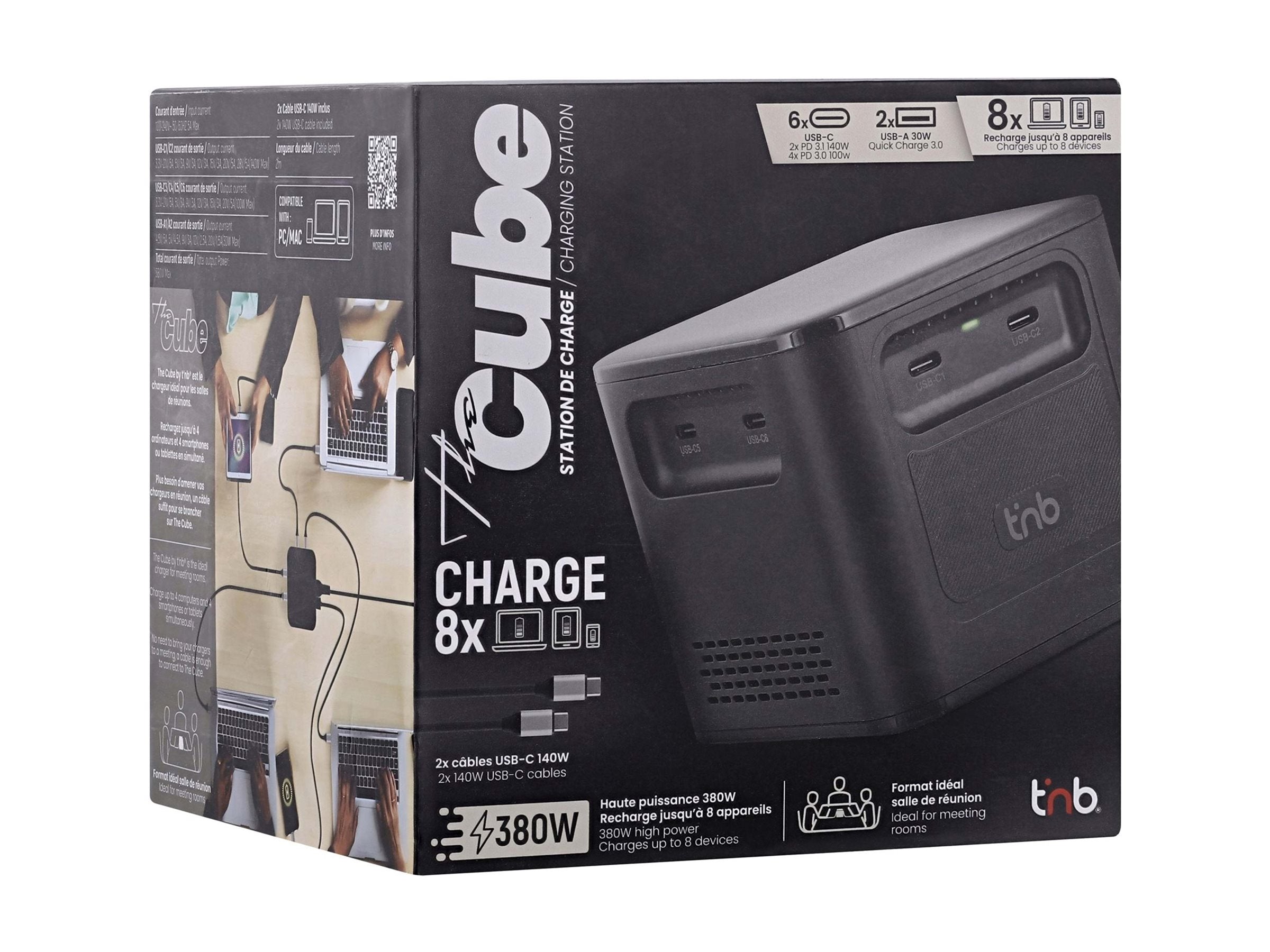 TNB PD 3.1 380W charging station with 8 charging ports