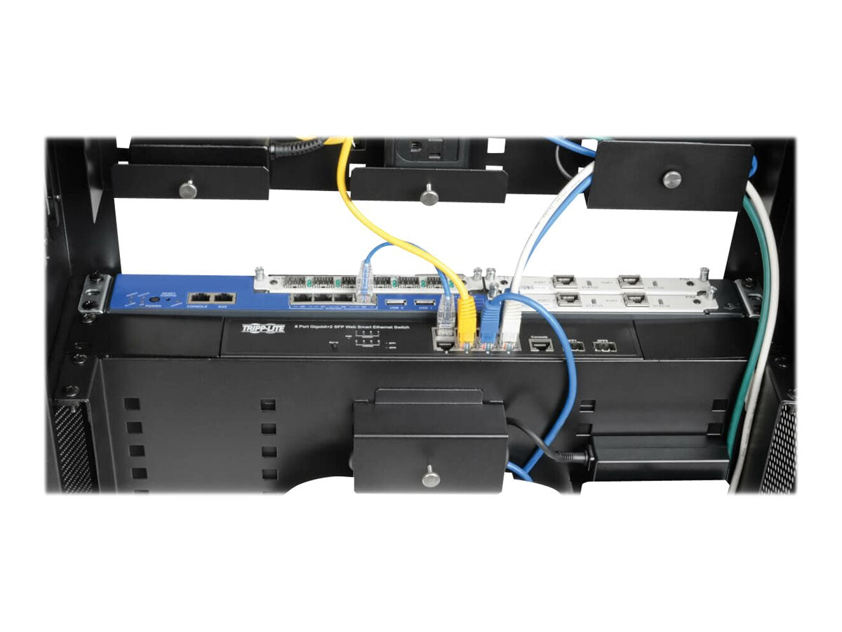 EATON SmartRack 3U 19inch Indoor Modular Vertical Wall Box and 4x RJ45 Terminal Block