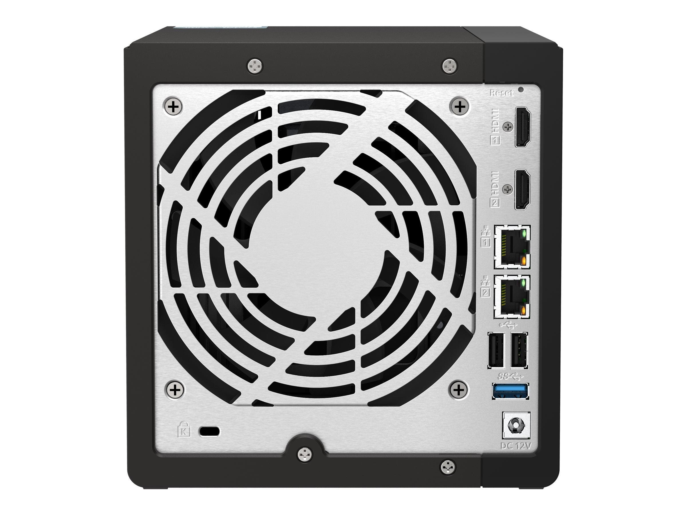 QNAP TS-453E-8G 4-bay desktop NAS Intel Celeron J6412 4C 2.0GHz burst 2.6GHz onboard 8Go RAM 2xHDMI 1.4b 2xM.2 2280 PCIe slots