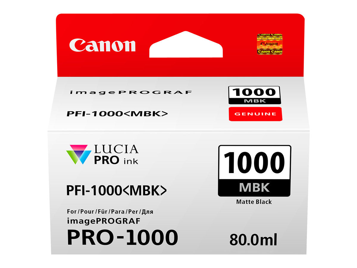 Ink/PFI-1000 Cartridge Matte BK