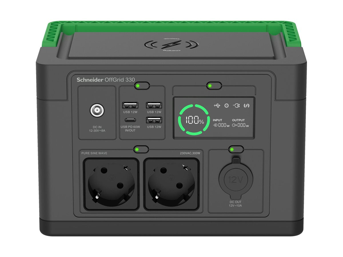 APC Schneider OffGrid Portable Power Station 330 332Wh Lithium-ion 2 Schuko Sinewave