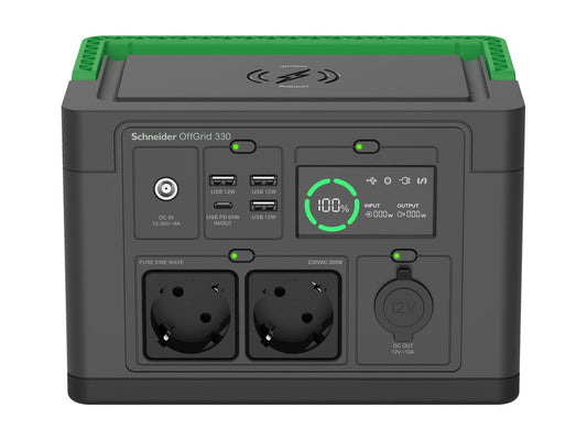 APC Schneider OffGrid Portable Power Station 330 332Wh Lithium-ion 2 Schuko Sinewave