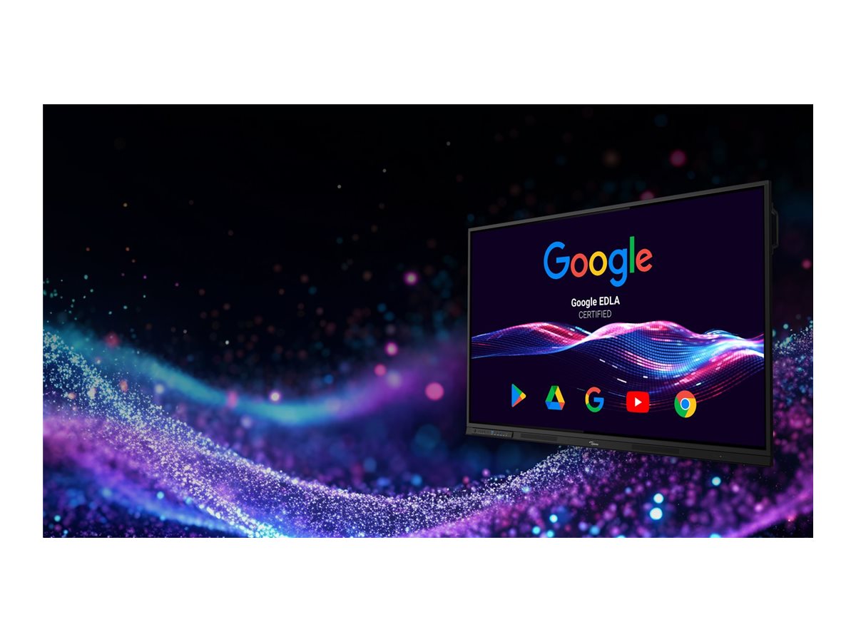 OPTOMA 3863RK ENI 86p - 4K UHD 3840x2160 multitouch 40pts android/50pts Win - 450cd/m2 8Go/64Go 6ms haut-parleurs