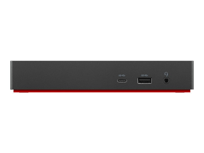 LENOVO ThinkPad Universal USB-C Dock - Station d accueil - USB-C - HDMI 2 x DP - GigE - 90 Watt - ThinkRed