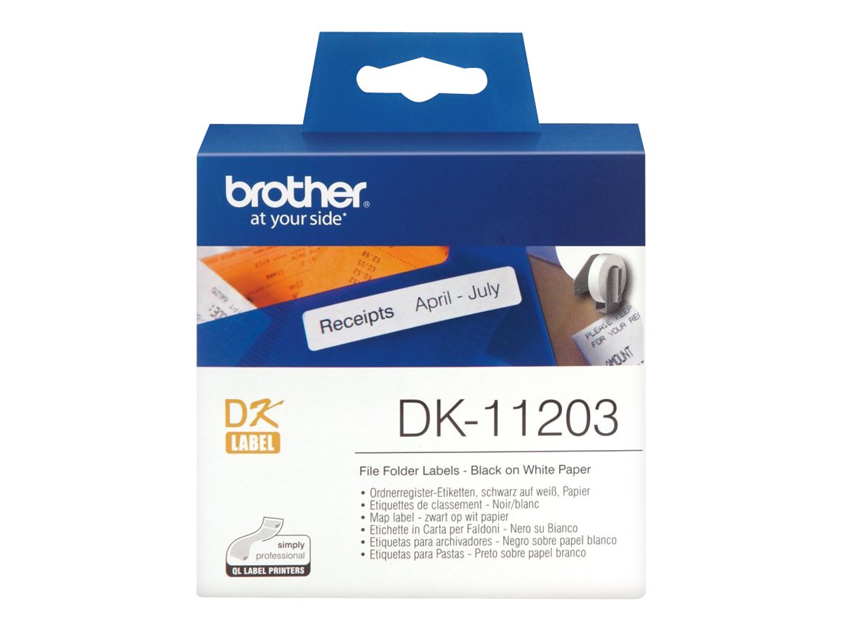 BROTHER P-Touch DK-11203 die-cut map label 17x87mm 300 labels