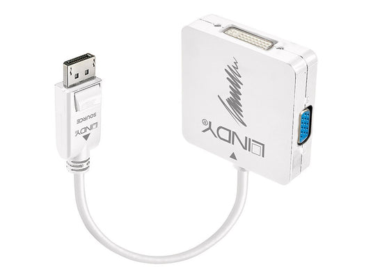 LINDY Adaptateur DisplayPort 1.2 vers HDMI 4k30 DVI VGA