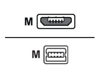 MCL Cable USB 2.0 type A male micro USB B male - 1m   (P)