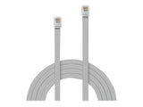 LINDY RJ-11 Cable silver Pin-Connection 10m