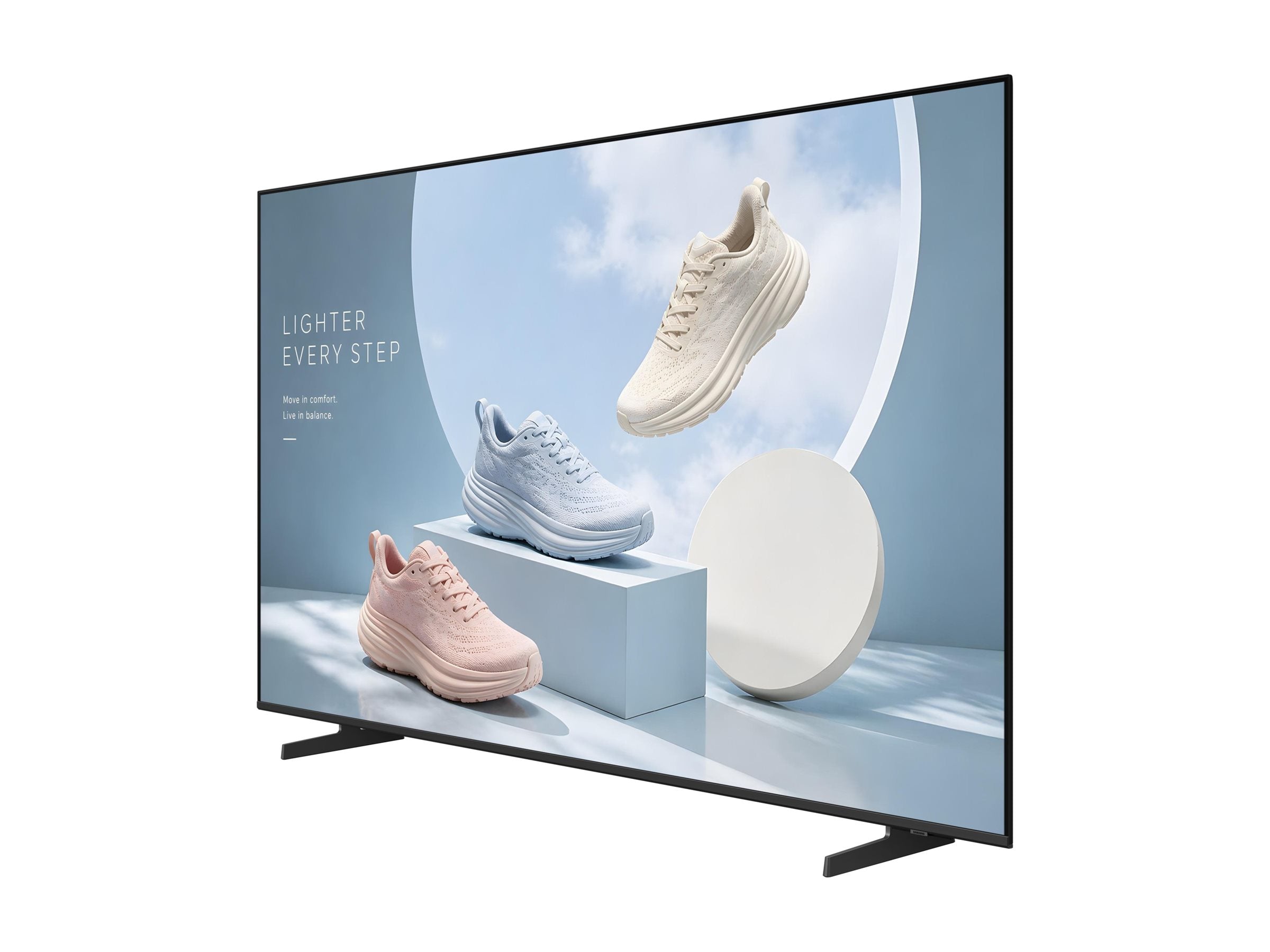 SAMSUNG BE65HX-H 65p Non-tactile UHD 4K 3840x2160 16:9 300nit 16/7 Tuner Biz TV App Tizen 8.0 HP 2x10W 3 ans