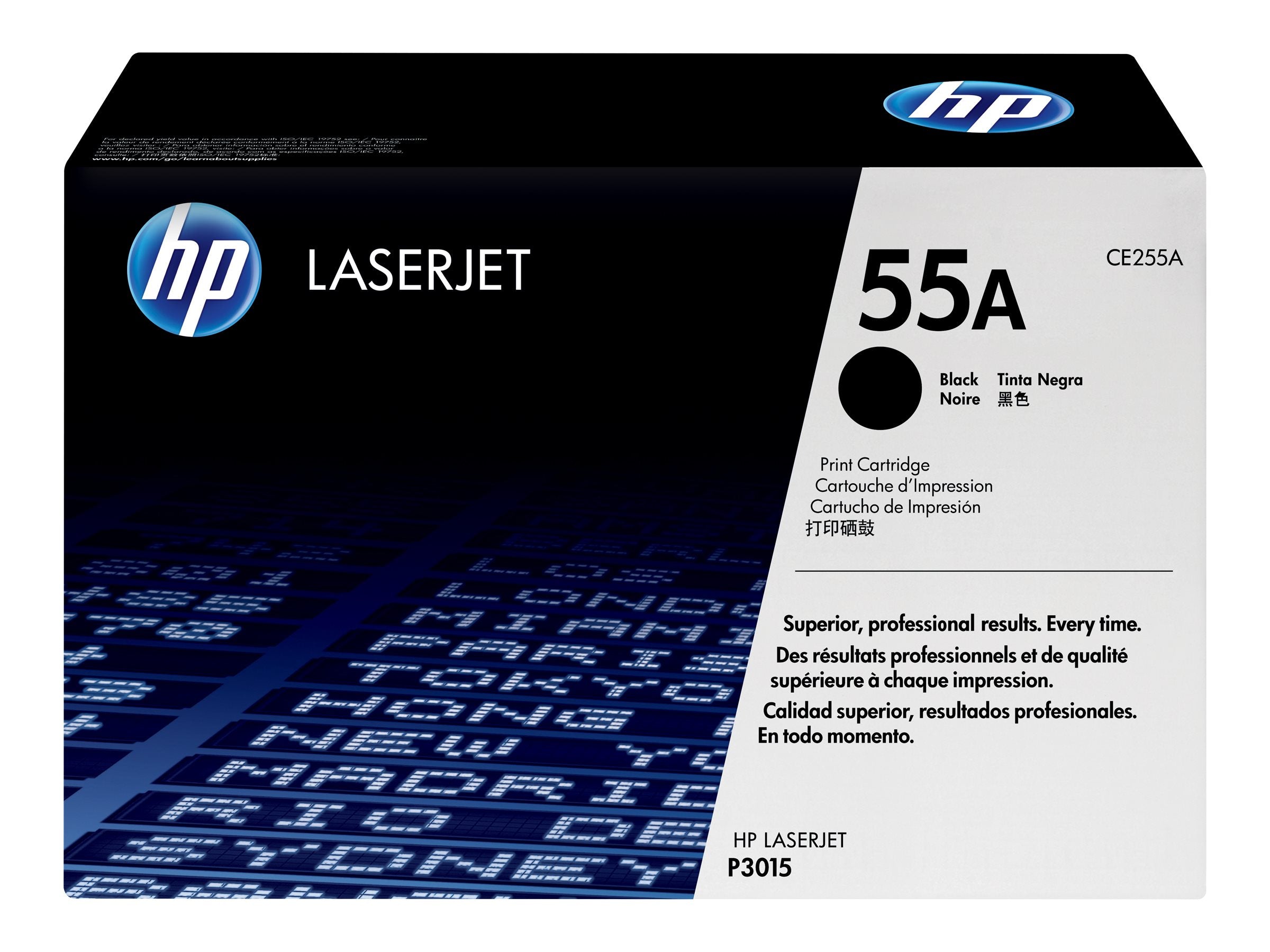 HP 55A original LaserJet Toner cartridge CE255A black standard capacity 6.000 pages 1-pack