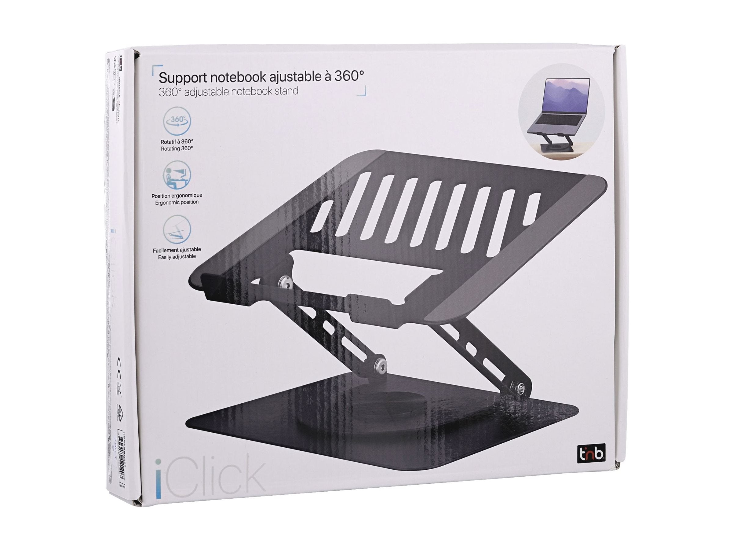 TNB iClick 360 rotating metal notebook stand