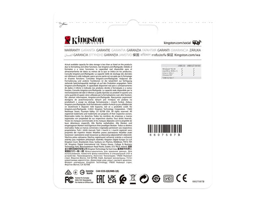 KINGSTON 64Go USB3.2 Gen 1 DataTraveler Exodia Black+Teal 2 Pieces