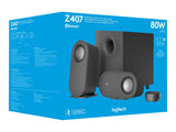 LOGITECH Z407 Bluetooth computer speakers with subwoofer and wireless control - GRAPHITE - N/A - UK