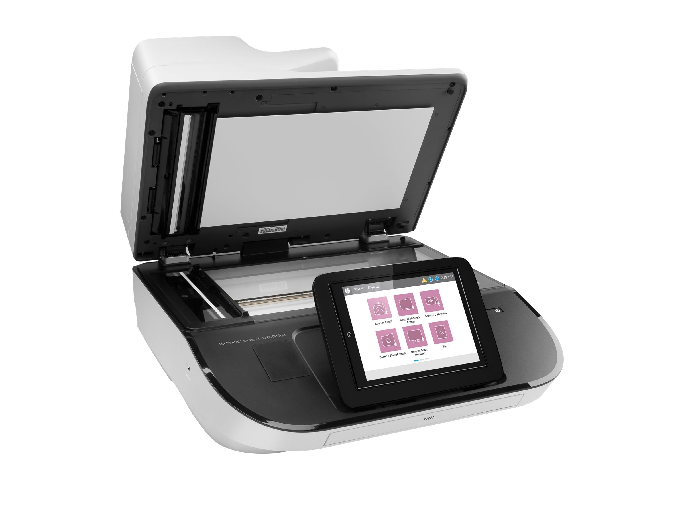 HP Digital Sender Flow 8500fn2 Document scanner CIS Duplex 216x864mm 600dpix600dpi 92ppm ADF 150sheets 10000scans USB LAN