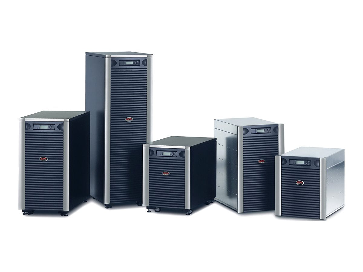 APC Symmetra LX 8kVA Scalable to 16kVA N+1 Power array AC 208/240V 8000VA Ethernet 10/100 output connectors 1 19U Black silver