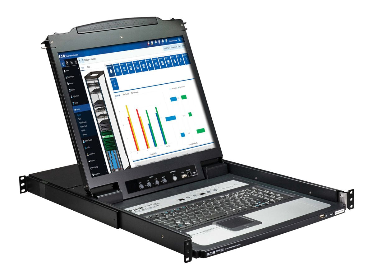 EATON 16Port KVM with 19p LCD Console w 8 cables French version
