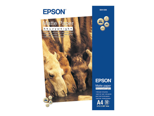 EPSON S041256 Matte heavyweight  papier inkjet 167g/m2 A4 50 feuilles pack de 1 one-sided