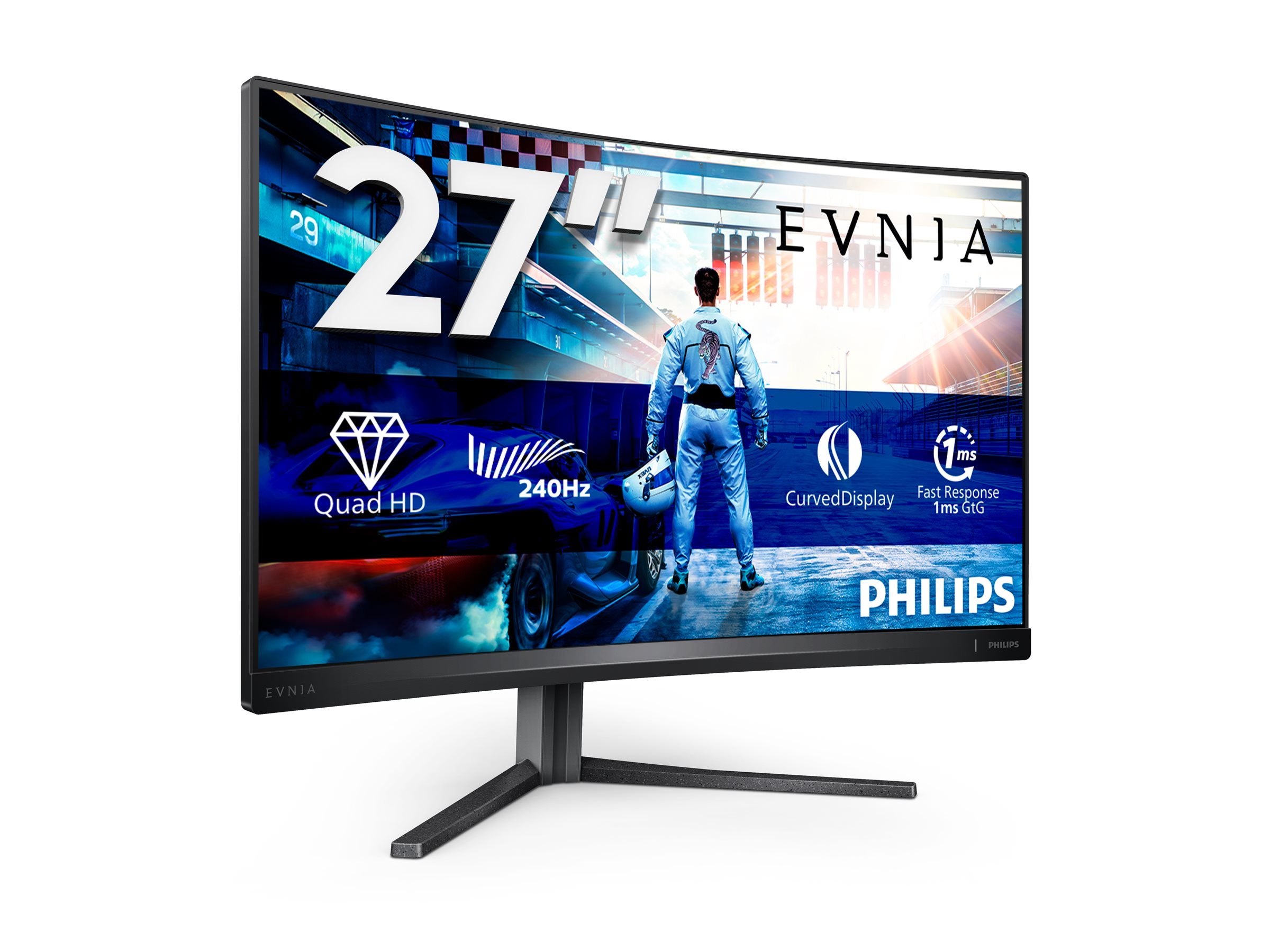 PHILIPS 27M2C5500W/00 27p VA Curved QHD 240Hz 400cd/m2 1ms 2xHDMI2.0 DP1.4 USB 3.2 PIP HAS