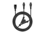 LINDY 2.5m IEC C14 to 2xIEC C5 Splitter Extension Cable