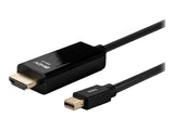 LINDY Câble Mini DisplayPort vers HDMI 4K30 DP:passif 1m