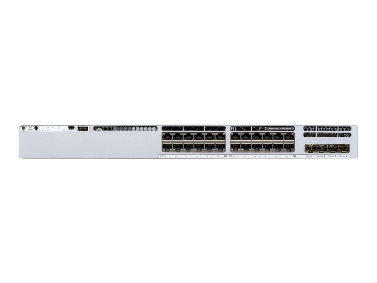 CISCO Catalyst 9300L 24p 8m Gig NW-E 4x10G Uplink Switch REMANUFACTURED